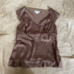 Metallic gold / bronze color LOFT top